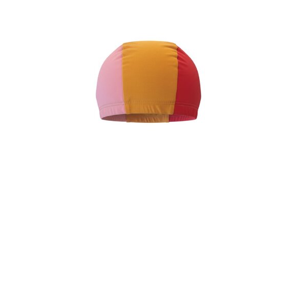 PACIFIC RAINBOW - SWIMMING CAP - YELLOW/RED/PINK - NEW NO TAG - Picture 1 of 3